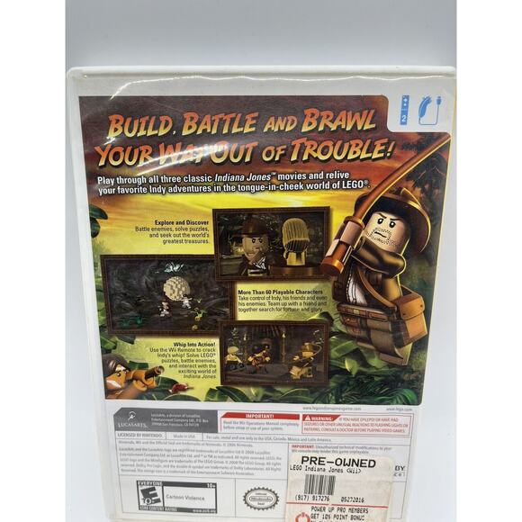 LEGO Indiana Jones: The Original Adventures Nintendo Wii 2008 - TESTED - Picture 3 of 7